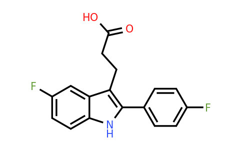 CAS 870693-09-7 | 3-[5-fluoro-2-(4-fluorophenyl)-1H-indol-3-yl]propanoic acid