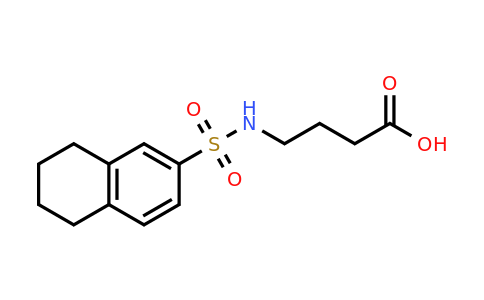 CAS 870693-16-6 | 4-(5,6,7,8-tetrahydronaphthalene-2-sulfonamido)butanoic acid