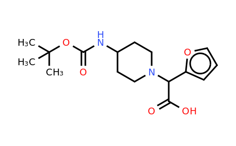 CAS 870703-77-8 | (4-Boc-amino-piperidin-1-yl)-furan-2-yl-acetic acid