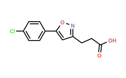 CAS 870704-00-0 | 3-(5-(4-Chlorophenyl)isoxazol-3-yl)propanoic acid