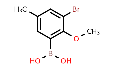 CAS 870717-99-0 | 3-Bromo-5-methyl-2-methoxyphenylboronic acid