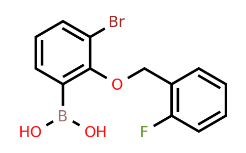 CAS 870778-86-2 | 3-Bromo-2-(2'-fluorobenzyloxy)phenylboronic acid