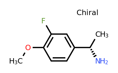 CAS 870849-66-4 | (S)-1-(3-Fluoro-4-methoxyphenyl)ethanamine