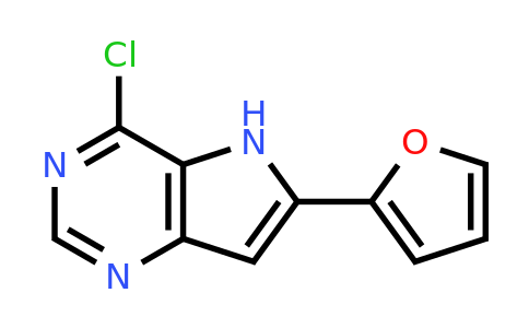 CAS 871025-07-9 | 4-Chloro-6-(furan-2-yl)-5H-pyrrolo[3,2-d]pyrimidine
