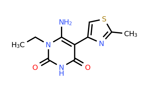 CAS 871217-43-5 | 6-amino-1-ethyl-5-(2-methyl-1,3-thiazol-4-yl)-1,2,3,4-tetrahydropyrimidine-2,4-dione