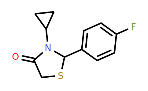 CAS 871217-53-7 | 3-cyclopropyl-2-(4-fluorophenyl)-1,3-thiazolidin-4-one