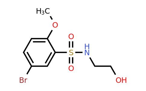 CAS 871269-14-6 | 5-Bromo-N-(2-hydroxyethyl)-2-methoxybenzenesulfonamide