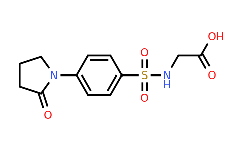 CAS 871478-71-6 | 2-[4-(2-oxopyrrolidin-1-yl)benzenesulfonamido]acetic acid