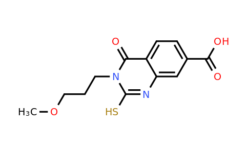 CAS 871478-73-8 | 3-(3-methoxypropyl)-4-oxo-2-sulfanyl-3,4-dihydroquinazoline-7-carboxylic acid