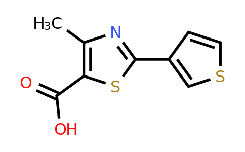 CAS 871544-52-4 | 4-methyl-2-(thiophen-3-yl)-1,3-thiazole-5-carboxylic acid