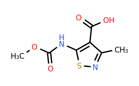 CAS 871544-54-6 | 5-[(methoxycarbonyl)amino]-3-methyl-1,2-thiazole-4-carboxylic acid