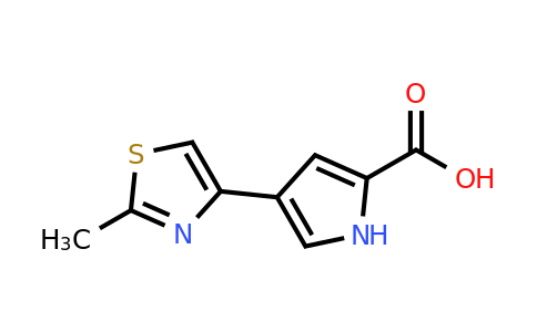 CAS 871547-64-7 | 4-(2-Methylthiazol-4-yl)-1H-pyrrole-2-carboxylic acid