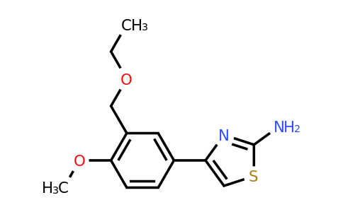 CAS 871548-16-2 | 4-[3-(ethoxymethyl)-4-methoxyphenyl]-1,3-thiazol-2-amine