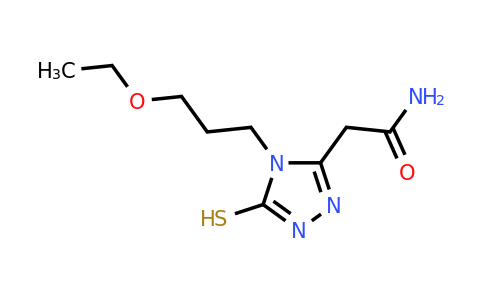 CAS 871673-12-0 | 2-[4-(3-ethoxypropyl)-5-sulfanyl-4H-1,2,4-triazol-3-yl]acetamide