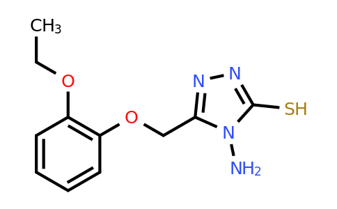 CAS 871673-13-1 | 4-amino-5-[(2-ethoxyphenoxy)methyl]-4H-1,2,4-triazole-3-thiol