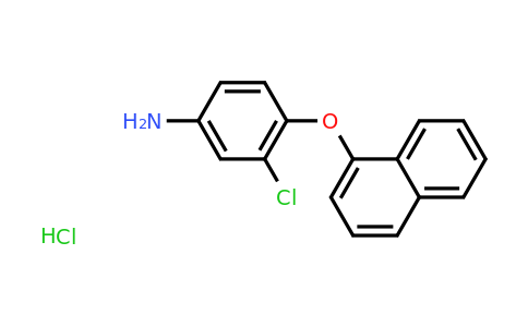 CAS 87170-22-7 | 3-Chloro-4-(naphthalen-1-yloxy)aniline hydrochloride