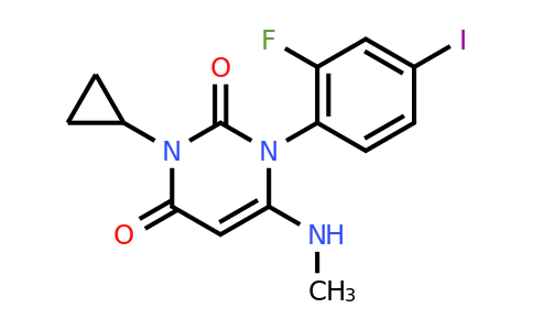 3-Cyclopropyl-1-(2-fluoro-4-iodophenyl)-6-(methylamino)pyrimidine-2,4(1H,3H)-dione