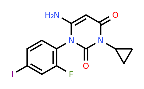 CAS 871700-28-6 | 6-Amino-3-cyclopropyl-1-(2-fluoro-4-iodophenyl)pyrimidine-2,4(1H,3H)-dione