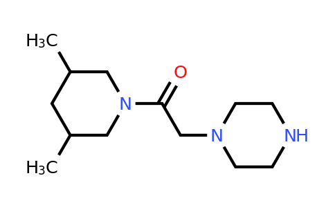 CAS 871909-83-0 | 1-(3,5-dimethylpiperidin-1-yl)-2-(piperazin-1-yl)ethan-1-one