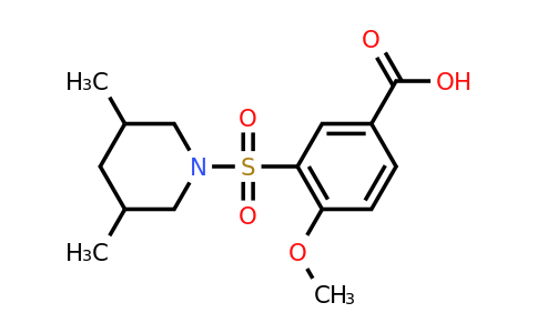 CAS 872107-72-7 | 3-[(3,5-dimethylpiperidin-1-yl)sulfonyl]-4-methoxybenzoic acid