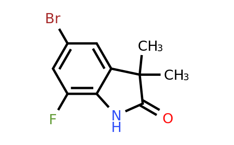 CAS 872141-26-9 | 5-bromo-7-fluoro-3,3-dimethyl-2,3-dihydro-1H-indol-2-one