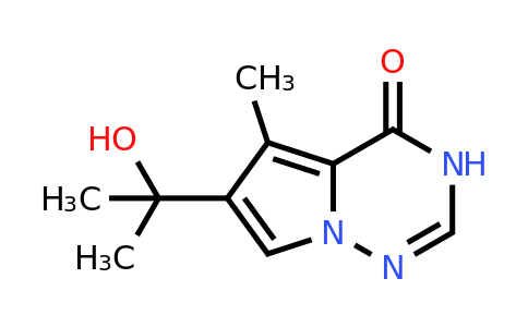 CAS 872206-43-4 | 6-(2-hydroxypropan-2-yl)-5-methyl-3H,4H-pyrrolo[2,1-f][1,2,4]triazin-4-one