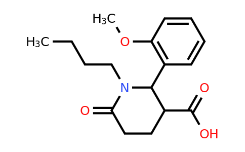 CAS 872319-76-1 | 1-butyl-2-(2-methoxyphenyl)-6-oxopiperidine-3-carboxylic acid