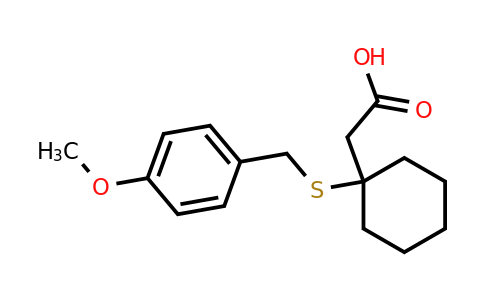 CAS 87242-92-0 | 2-(1-((4-Methoxybenzyl)thio)cyclohexyl)acetic acid