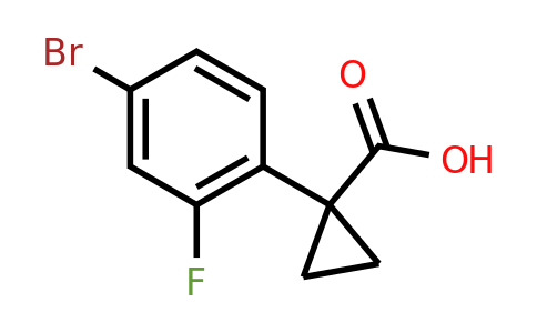 CAS 872422-15-6 | 1-(4-Bromo-2-fluorophenyl)cyclopropanecarboxylic acid