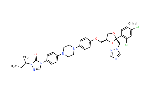 CAS 873066-43-4 | 1-(butan-2-yl)-4-{4-[4-(4-{[(2R,4S)-2-(2,4-dichlorophenyl)-2-[(1H-1,2,4-triazol-1-yl)methyl]-1,3-dioxolan-4-yl]methoxy}phenyl)piperazin-1-yl]phenyl}-4,5-dihydro-1H-1,2,4-triazol-5-one