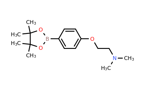 CAS 873078-93-4 | N,N-Dimethyl-2-(4-(4,4,5,5-tetramethyl-1,3,2-dioxaborolan-2-yl)phenoxy)ethanamine