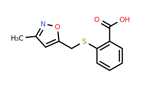 CAS 873208-64-1 | 2-{[(3-methyl-1,2-oxazol-5-yl)methyl]sulfanyl}benzoic acid