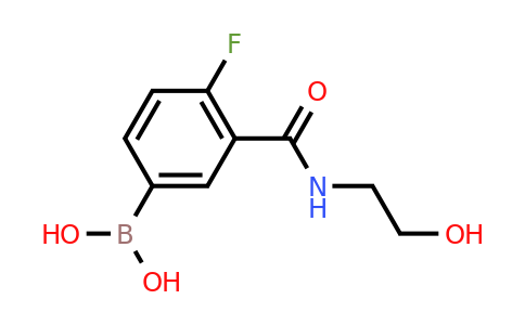 CAS 874219-25-7 | (4-Fluoro-3-((2-hydroxyethyl)carbamoyl)phenyl)boronic acid