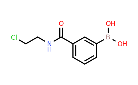 CAS 874288-12-7 | (3-((2-Chloroethyl)carbamoyl)phenyl)boronic acid