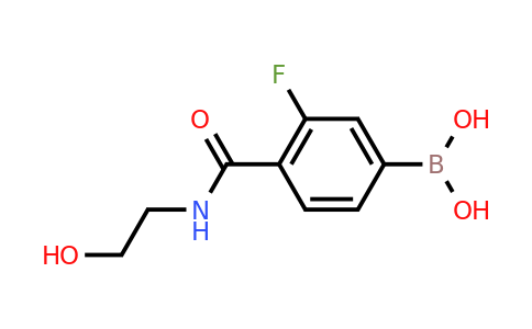 CAS 874289-21-1 | (3-Fluoro-4-((2-hydroxyethyl)carbamoyl)phenyl)boronic acid
