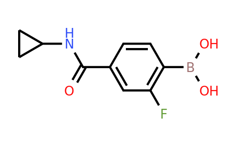 CAS 874289-37-9 | (4-(cyclopropylcarbamoyl)-2-fluorophenyl)boronic acid