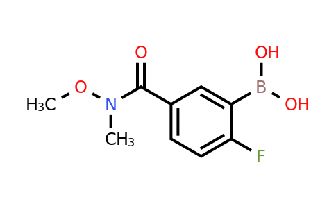 CAS 874289-59-5 | N-Methoxy-N-methyl 3-borono-4-fluorobenzamide