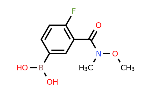 CAS 874290-69-4 | (4-Fluoro-3-(methoxy(methyl)carbamoyl)phenyl)boronic acid