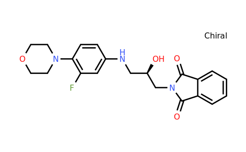 CAS 874340-08-6 | (R)-2-(3-((3-Fluoro-4-morpholinophenyl)amino)-2-hydroxypropyl)isoindoline-1,3-dione