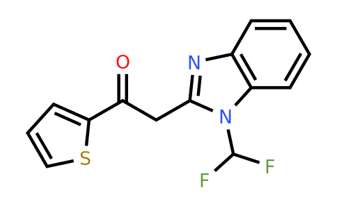 CAS 874594-04-4 | 2-[1-(difluoromethyl)-1H-1,3-benzodiazol-2-yl]-1-(thiophen-2-yl)ethan-1-one