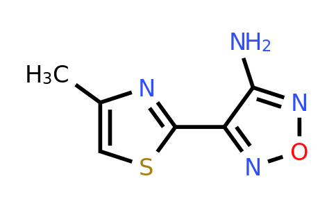 CAS 874594-09-9 | 4-(4-Methyl-1,3-thiazol-2-yl)-1,2,5-oxadiazol-3-amine
