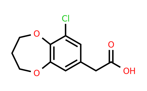 CAS 874623-17-3 | 2-(9-chloro-3,4-dihydro-2H-1,5-benzodioxepin-7-yl)acetic acid