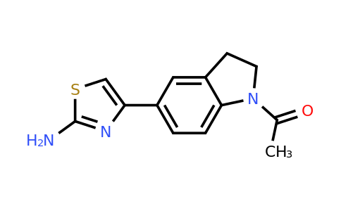 CAS 874787-47-0 | 1-[5-(2-amino-1,3-thiazol-4-yl)-2,3-dihydro-1H-indol-1-yl]ethan-1-one