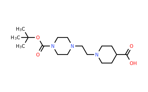 CAS 874831-74-0 | 1-(2-[4-(Tert-butoxycarbonyl)piperazino]ethyl)-4-piperidinecarboxylic acid