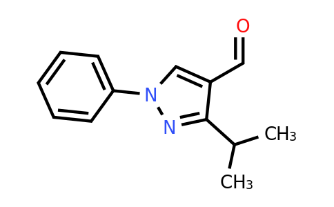 CAS 874908-42-6 | 1-Phenyl-3-(propan-2-yl)-1H-pyrazole-4-carbaldehyde