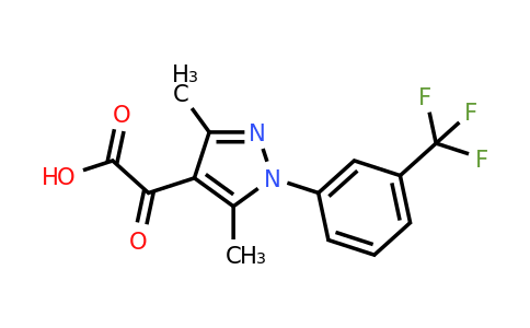 CAS 875156-74-4 | 2-{3,5-dimethyl-1-[3-(trifluoromethyl)phenyl]-1H-pyrazol-4-yl}-2-oxoacetic acid