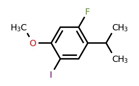 CAS 875446-57-4 | 1-fluoro-4-iodo-5-methoxy-2-(propan-2-yl)benzene