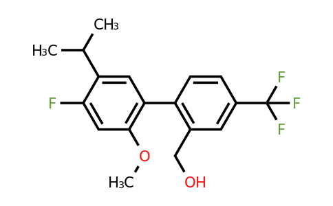 (4'-Fluoro-5'-isopropyl-2'-methoxy-4-trifluoromethyl-biphenyl-2-YL)methanol