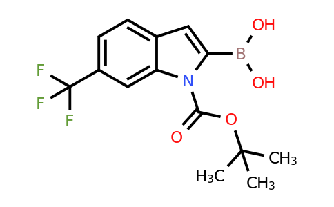 CAS 875558-27-3 | 2-borono-6-(trifluoromethyl)-1H-indole-1-carboxylic acid-1-(1,1-dimethylethyl) ester