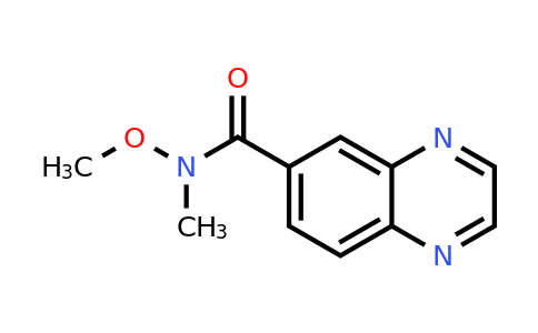 CAS 875558-38-6 | Quinoxaline-6-carboxylic acid methoxy-methyl-amide